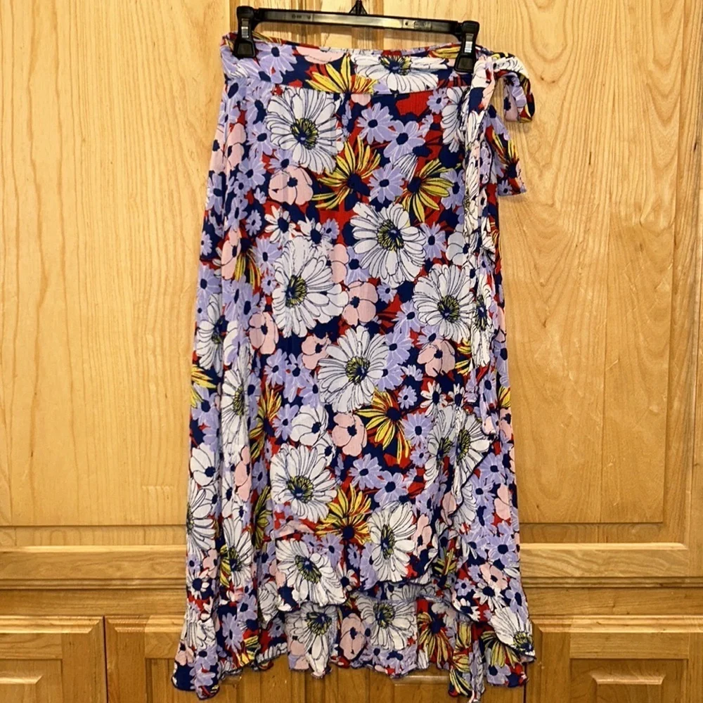 Maeve Floral Wrap Skirt